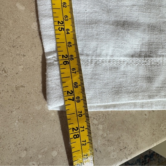 J Crew White Seaside Utility Cargo Pant Linen Blend Womens Size 14 Beach Casual - Picture 12 of 16